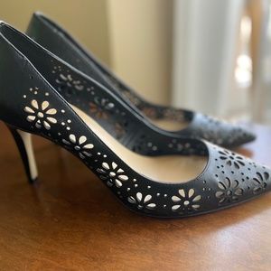 Kate Spade Floral Cut Out Black Classic Pumps